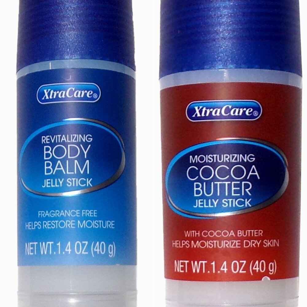 XtraCare Moisturizing Cocoa Butter Jelly Stick & Revitalizing Body Balm Set of 2